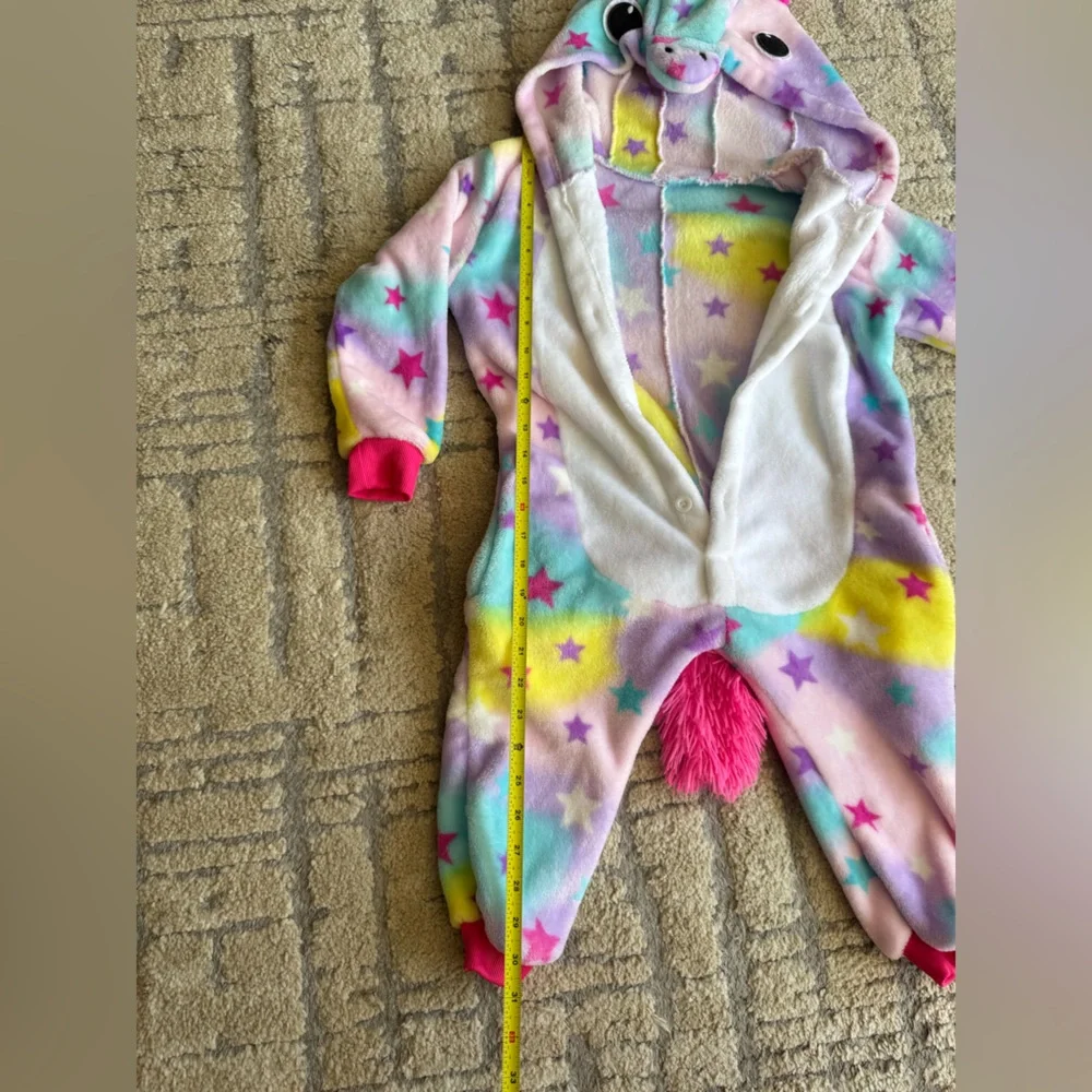 Colorful Unicorn Hooded Kids Footie